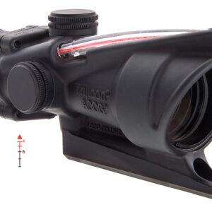 Trijicon 100213 ACOG Black Hardcoat Anodized 4x32mm Illuminated Red Triangle Post Reticle