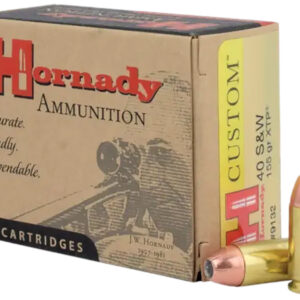 Hornady 9132 Custom 40S&W 155gr Hornady XTP Hollow Point 20 Per Box/10 Case