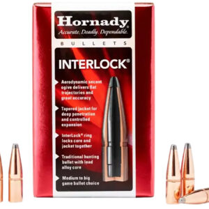 Hornady 2552 InterLock 25 Cal .257 117 gr Boat Tail Spire Point 100 Per Box/ 25 Case