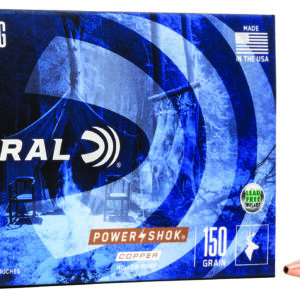 Federal 24385LFA Power-Shok  243Win 85gr Copper Hollow Point 20 Per Box/10 Case