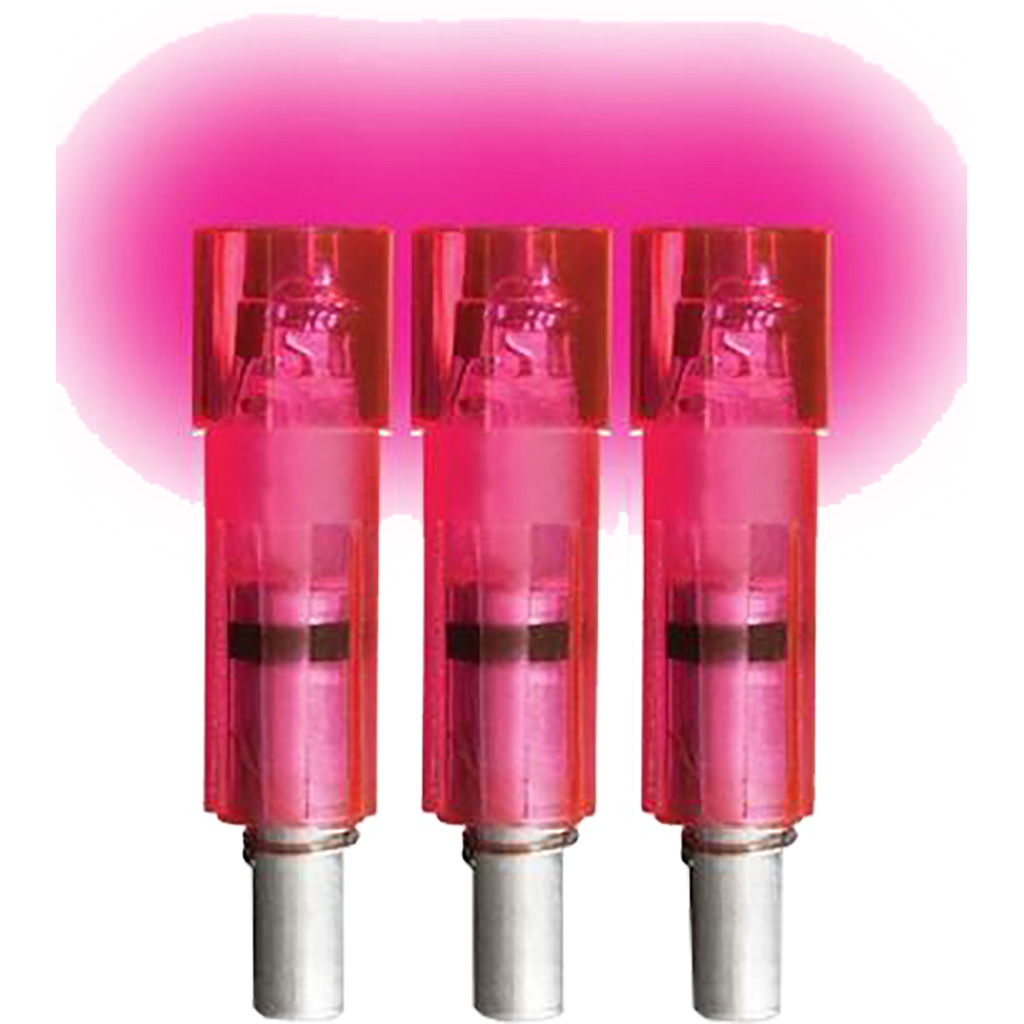 Lumenok Crossbow Nocks Pink Flat Gold Tip 3 pk.