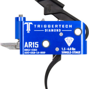 TRIGGERTECH AR-15 SINGLE STAGE - BLACK DIAMOND PRO CURVED