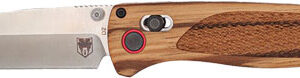 COBRATEC LEGACY BAR LOCK 3" - ZEBRAWOOD/SATIN TANTO D2 BLADE