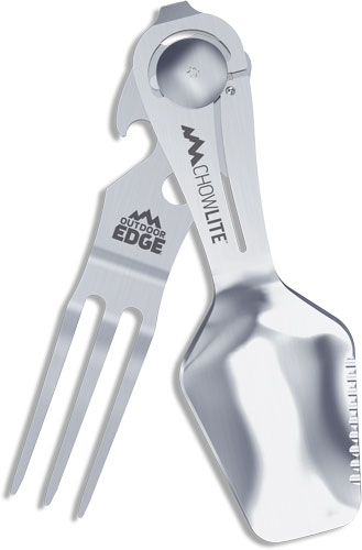 OUTDOOR EDGE CHOWLITE W/ FULL - SIZE SPOON/FORK & 3 TOOLS - Image 2