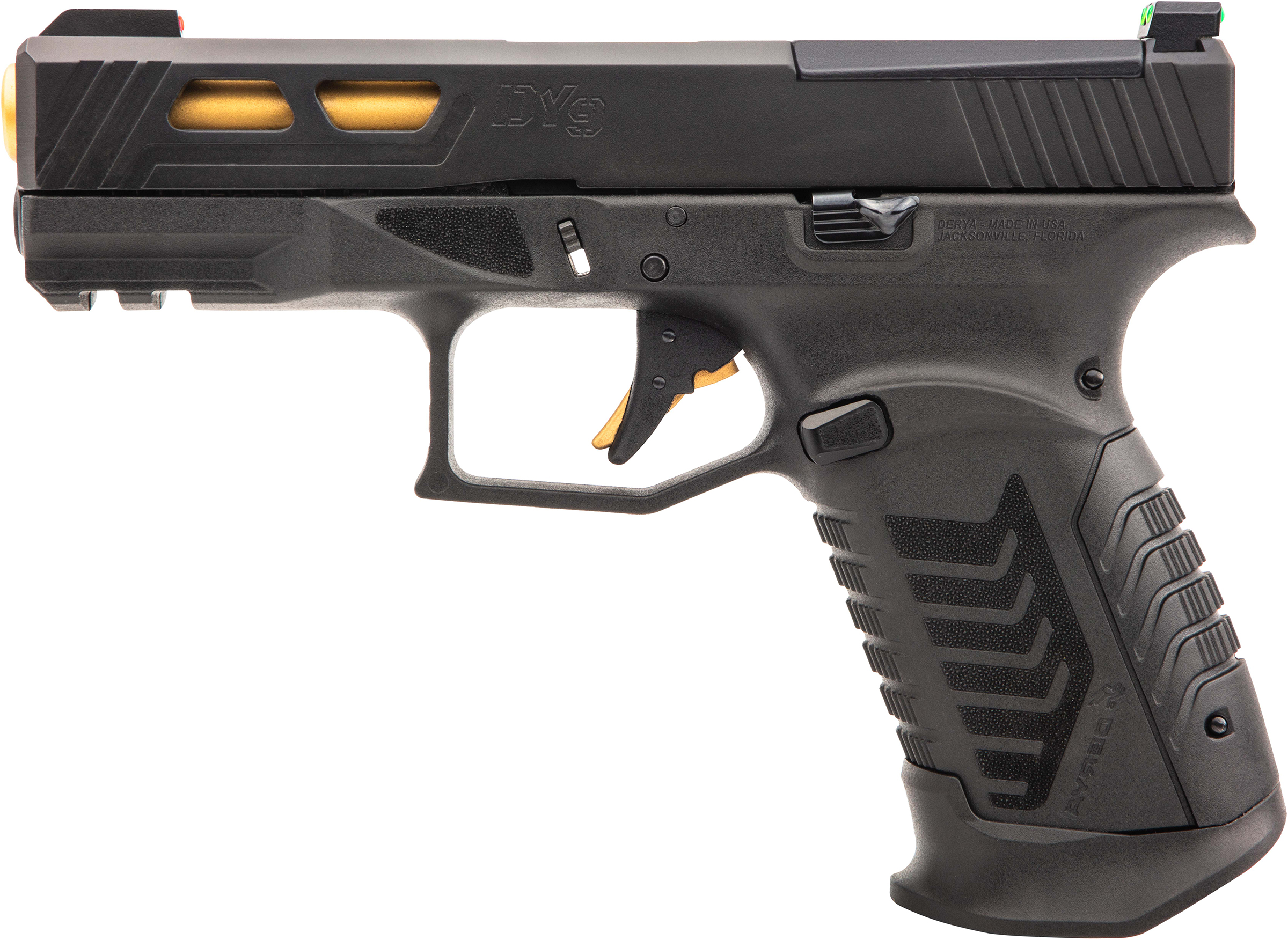 DERYA DY9 9MM 3.86 GOLD 10RD