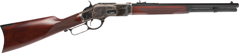 CIMARRON 1873 SADDLE RIFLE - 38/357 18" CC/BLUED WALNUT