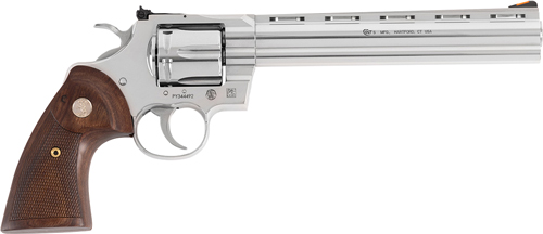 COLT PYTHON 357MAG 8" 6RD - STAINLESS WALNUT GRIPS - Image 2