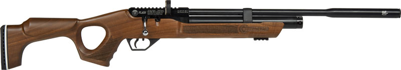 HATSAN FLASH QE .22 PCP 1120 - FPS WALNUT/BLUED W/ 2 MAGS
