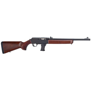 Henry Homesteader H027-H9G 9mm carbine with walnut stock and blued threaded barrel