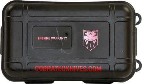 COBRATEC MEDIUM CTK1 OTF - NRA BLUE 3" TANTO SERRATED