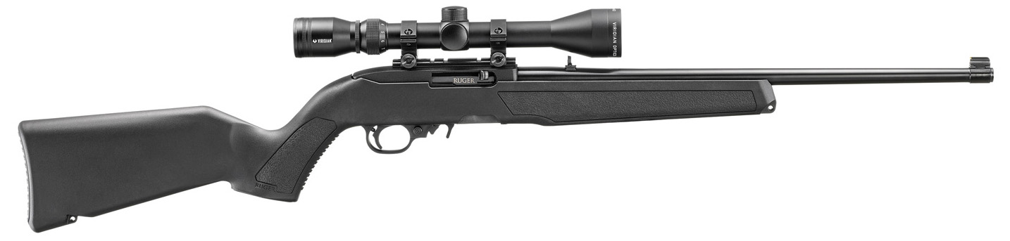 RUG 10/22 22LR 18.5 BLK 10RD SCOPED