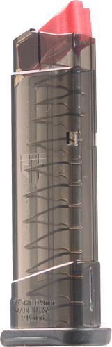 ETS MAGAZINE S&W SHIELD 9MM - 9RD EXTENDED CARBON SMOKE