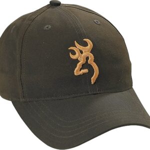 BRN CAP 3-D DURA-WAX BRN/GOLD LOGO