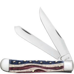 CASE TRAPPER 41/8" 2BL STAR SPANGLE