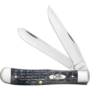 CASE TRAPPER 41/8" 2BL GRAY BONE
