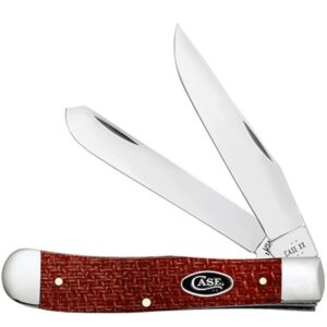 CASE TRAPPER 2BL 41/8" D RED BURLAP