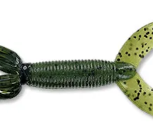 4" DOUBLE TL HULA GRUB WTM/BLK FLK