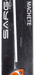 SARGE MACHETE 18" BLD BLK/ORG HNDL