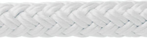 SS NYLON BRAID ROPE 3/8"x50' WHT