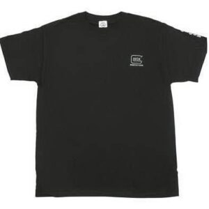 Glock Factory T-Shirt Black with Silver Logo 3XL