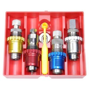 Lee 9MM Luger Breech Lock Carbide Micrometer 4-Die Set