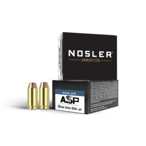 Nosler ASP Handgun Ammunition 10mm Auto 180gr JHP 1150 fps 20/ct