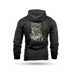 Nine Line Tactical Trash Panda Hooded Sweatshirt Black L