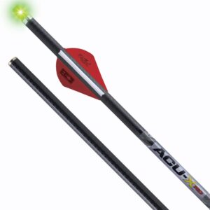 TenPoint ACU-X Lighted RD Premium Carbon Arrows for Rail-less Reverse-Draw Crossbows 20" .001" 3/ct