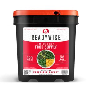 Readywise Freeze Dried Vegetable Bucket 120 Servings