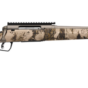 Savage Axis 2 Pro Compact 7mm-08 Remington rifle 20-inch heavy sporter barrel Gun Metal Bronze Western camo