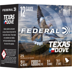 Federal Texas Dove Shotgun Ammo 12 ga. 2 3/4 in. 1 1/8 oz. 25 rd.