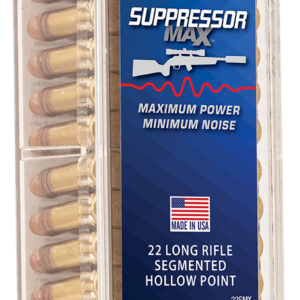 CCI 22SMX Suppressor Max 22LR 45gr Segmented Hollow Point 100 Per Box/50 Case