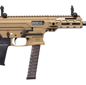 Panzer Arms PAARP9PCCCT ARP9 9mm Luger 33+1 6.50" Black Barrel, Coyote Tan Aluminum Receiver w/Picatinny Rail, Rear Picatinny Rail, Black Polymer Grip, Ambidextrous