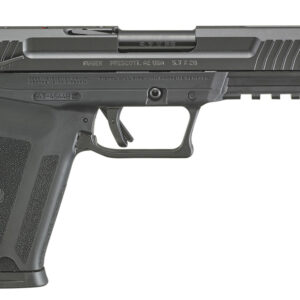 Ruger 16402 Ruger-5.7  5.7x28mm  4.94" Barrel 10+1, Black Polymer Frame With Picatinny Acc. Rail, Drilled & Tapped Lightening Cut Steel Slide, Ambidextrous Safety, Optics Ready