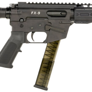 FREEDOM ORDNANCE FX9P8SBM FX-9  9mm Luger 31+1 8" Black Nitride Steel Barrel, M-LOK Handguards, Black Anodized Aluminum Picatinny Rail Receiver, Black SB Mini Brace, AR15 Grip