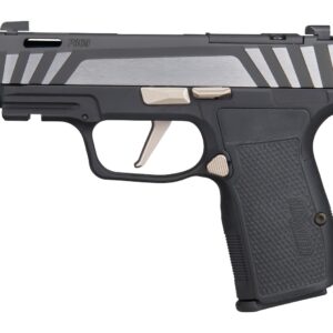 Sig Sauer 365AXG9COMPEQ P365 AXG Equinox Compact 9mm Luger 12+1 3.10" Equinox/Nitron Stainless Steel Optic Ready Slide, Equinox Black Stainless Steel Frame w/Picatinny Rail, Black G10 Grip