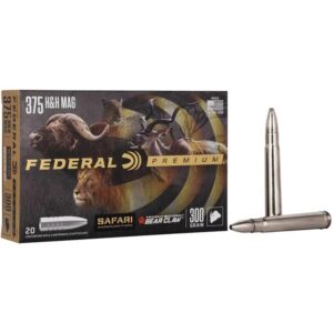 Federal Premium Cape-Shok Rifle Ammunition .375 H&H 300 gr TBBC 2400 fps - 20/ct