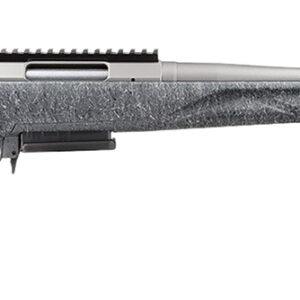 Ruger 56907 American II  Sports South Exclusive 22 Creedmoor 3+1 20" Gun Metal Gray Cerakote Spiral Threaded Barrel & Stainless Steel Receiver w/Picatinny Rail, Gray Splatter Adj LOP Synthetic Stock