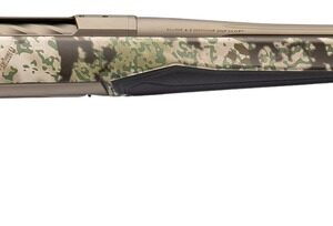 Browning 036138229 X-Bolt 2 Speed 300 Win Mag 3+1 26" Smoked Bronze Cerakote Fluted Threaded Barrel & Steel Drilled & Tapped Receiver, Kryptek Obskura Transitional Camo Adj Vari-Tech Synthetic Stock,