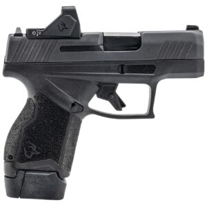 Taurus 1-GX4MP931-10RD GX4 w/Optic Micro-Compact 9mm Luger 10+1 3.06" Satin Black DLC Barrel, Black Gas Nitride Alloy Steel Serrated w/Optic Slide, Black Stainless Steel Frame, Textured Grip, Viridian