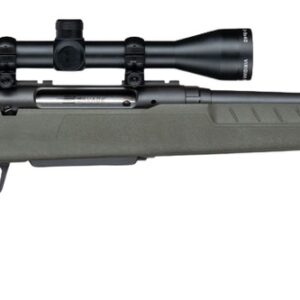 Savage Arms 33162 Axis 2 XP w/Optic 243 Win 4+1 20" Matte Black Carbon Steel Threaded Barrel, Drilled & Tapped Receiver, OD Green Synthetic Fixed w/Pistol Grip Stock, 3-9x40mm Duplex Scope, Right Hand