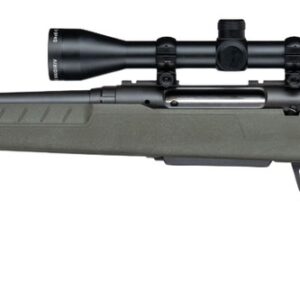 Savage Arms 33190 Axis 2 XP 350 Legend 4+1 18" Matte Black Carbon Steel Threaded Barrel & Drilled & Tapped Receiver, OD Green Synthetic Fixed w/Pistol Grip Stock, 3-9x40mm Duplex Scope, Left Hand