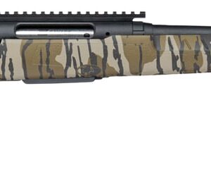 Savage Arms 33304 Axis 2 Pro 7mm-08 Rem 4+1 20" Black Cerakote Carbon Steel Spiral Fluted Threaded Barrel & Receiver w/Picatinny Rail, Mossy Oak Original Bottomland Fixed w/Pistol Grip Synthetic Stock
