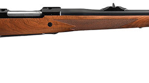 Ruger 47120 Hawkeye African Sports South Exclusive Full Size 338 Win Mag 3+1 23" Satin Blued Threaded Barrel, Satin Blued Steel Receiver w/Integral Scope Mount, American Walnut Fixed Stock, Right Hand