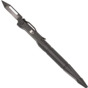COBRATEC SCRIBE PEN KNIFE 1.5" - BLACK WITH POCKET CLIP