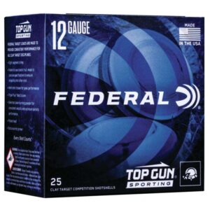 Federal Top Gun Sporting Shotshells 12 ga 2-3/4" 1 oz 1250 fps #7.5 250/ct CASE